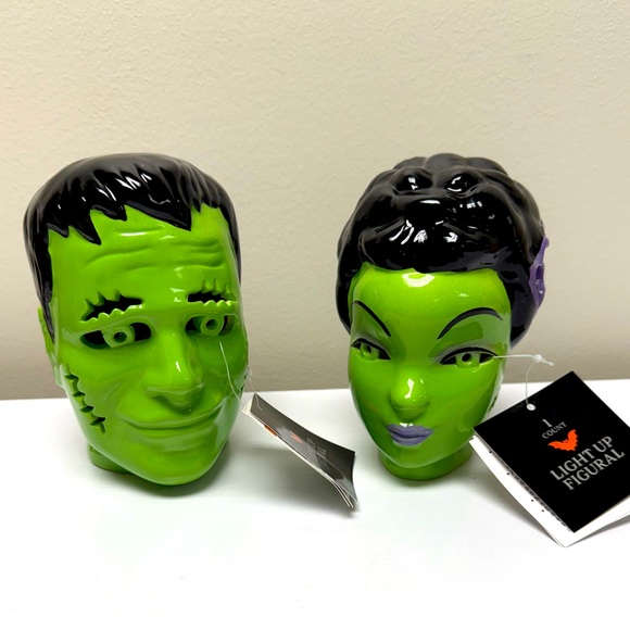 NEW Target Bullseye Playground Frankenstein and Bride Light Up Halloween Decor - Picture 1 of 7